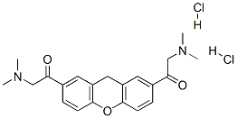 1,1'-(9H-xanthene-2,7-diyl)bis[2-(dimethylamino)ethanone] dihydrochloride Struktur