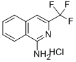 1-Amino-3-(trifluoromethyl)isoquinoline monohydrochloride Struktur