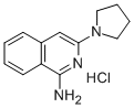 1-Amino-3-(1-pyrrolidinyl)isoquinoline monohydrochloride Struktur