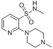 3-Pyridinesulfonamide, N-methyl-2-(4-methyl-1-piperazinyl)- Struktur