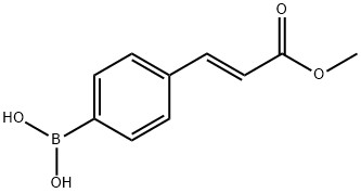 [4-(E-3-METHOXY-3-OXO-1-PROPEN-1-YL)PHENYL]BORONIC ACID Struktur