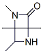 2,5-Diazabicyclo[2.2.0]hexan-3-one,1,2,4,6-tetramethyl-(9CI) Struktur