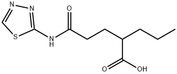 2-[2-([1,3,4]THIADIAZOL-2-YLCARBAMOYL)-ETHYL]-PENTANOIC ACID Struktur