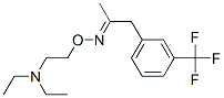 1-[m-(Trifluoromethyl)phenyl]-2-propanone O-[2-(diethylamino)ethyl]oxime Struktur