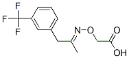 [[[2-[m-(Trifluoromethyl)phenyl]-1-methylethylidene]amino]oxy]acetic acid Struktur