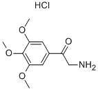 2-AMINO-1-(3,4,5-TRIMETHOXYPHENYL)ETHANONE HYDROCHLORIDE Struktur