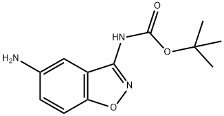 (5-AMINOBENZO[D]ISOXAZOL-3-YL)CARBAMIC ACID TERT-BUTYL ESTER Struktur