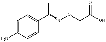 2-[1-(4-aminophenyl)ethylideneamino]oxyacetic acid Struktur