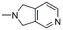 2,3-Dihydro-2-methyl-1H-pyrrolo[3,4-c]pyridine Struktur