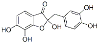 2-[(3,4-Dihydroxyphenyl)methyl]-2,6,7-trihydroxybenzofuran-3(2H)-one Struktur