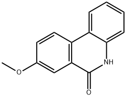 8-Methoxy-5,6-dihydrophenanthridine-6-one Struktur