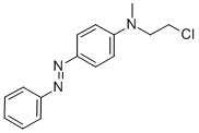 N-(2-Chloroethyl)-N-methyl-4-(phenylazo)aniline Struktur