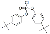 Chloridophosphoric acid bis[4-(1,1-dimethylethyl)phenyl] ester Struktur