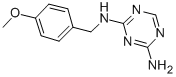 N2-(4-METHOXYBENZYL)-1,3,5-TRIAZINE-2,4-DIAMINE Struktur