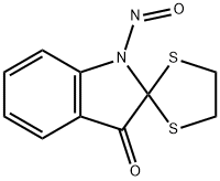 1-Nitrosospiro[2H-indole-2,2'-[1,3]dithiolan]-3(1H)-one Struktur