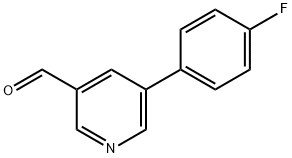 5-(4-FLUOROPHENYL)-PYRIDINE-3-CARBOXALDEHYDE Struktur