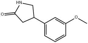 4-(3'-Methoxyphenyl)-2-pyrrolidinone Struktur