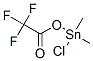 Chlorodimethyl[(trifluoroacetyl)oxy]stannane Struktur