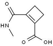 1-Cyclobutene-1-carboxylic  acid,  2-[(methylamino)carbonyl]- Struktur