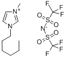 1-HEXYL-3-METHYLIMIDAZOLIUM BIS(TRIFLUOROMETHYLSULFONYL)IMIDE Struktur