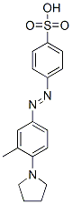 4-[[3-Methyl-4-(1-pyrrolidinyl)phenyl]azo]benzenesulfonic acid Struktur