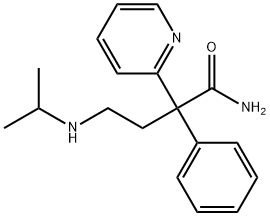 4-(isopropylamino)-2-(2-pyridyl)-2-phenylbutyramide Struktur