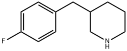 3-(4-FLUORO-BENZYL)-PIPERIDINE Struktur