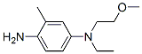 N'-ethyl-N'-(2-methoxyethyl)-2-methylbenzene-1,4-diamine Struktur