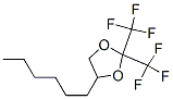 4-Hexyl-2,2-bis(trifluoromethyl)-1,3-dioxolane Struktur