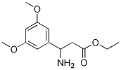 Benzenepropanoic acid, .beta.-amino-3,5-dimethoxy-, ethyl ester Struktur