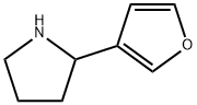 2-(呋喃-3-基)吡咯烷 結構式