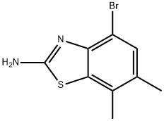 2-BENZOTHIAZOLAMINE, 4-BROMO-6,7-DIMETHYL- Struktur