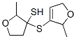 3-[(2,5-dihydro-2-methyl-3-furyl)thio]tetrahydro-2-methylfuran-3-thiol Struktur