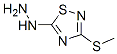 3-(Methylthio)-1,2,4-thiadiazol-5-ylhydrazine Struktur