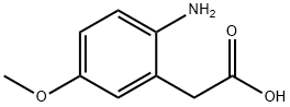 2-AMINO-5-METHOXY-BENZENEACETIC ACID Struktur