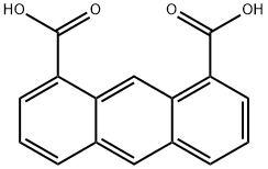 anthracene-1,8-dicarboxylic acid Struktur