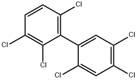 2,2',3,4',5',6-HEXACHLOROBIPHENYL Struktur