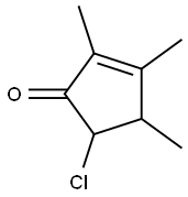 2-Cyclopenten-1-one,  5-chloro-2,3,4-trimethyl- Struktur