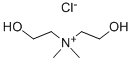 2-ヒドロキシ-N-(2-ヒドロキシエチル)-N,N-ジメチルエタンアミニウム·クロリド