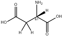 L-天冬氨酸-D3, 3842-25-9, 結(jié)構(gòu)式