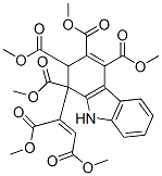 2,9-Dihydro-1-[3-methoxy-1-(methoxycarbonyl)-3-oxo-1-propenyl]-1H-carbazole-1,2,3,4-tetracarboxylic acid tetramethyl ester Struktur