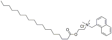 dimethyl(naphthylmethyl)[2-[(1-oxooctadecyl)oxy]ethyl]ammonium chloride Struktur