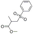 METHYL 3-PHENYLSULFONYLISOBUTYRATE Struktur