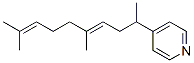 (E)-4-(1,4,8-trimethyl-3,7-nonadienyl)pyridine Struktur