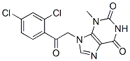 1H-Purine-2,6-dione,  9-[2-(2,4-dichlorophenyl)-2-oxoethyl]-3,9-dihydro-3-methyl- Struktur