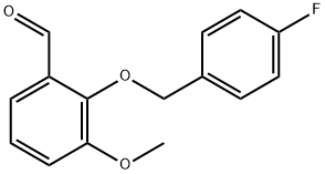 2-[(4-FLUOROBENZYL)OXY]-3-METHOXYBENZALDEHYDE Struktur