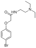 2-(p-Bromophenoxy)-N-(2-(diethylamino)ethyl)acetamide Struktur