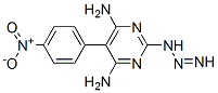 5-(4-nitrophenyl)diazenylpyrimidine-2,4,6-triamine Struktur