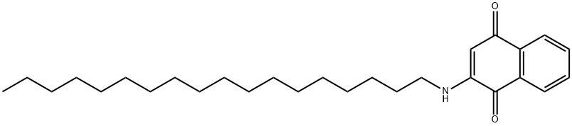 2-OCTADECYLAMINO-1,4-NAPHTHOQUINONE Struktur