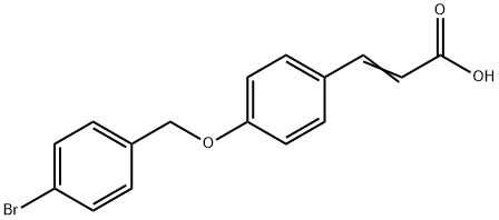 3-(4-[(4-BROMOBENZYL)OXY]PHENYL)ACRYLIC ACID Struktur